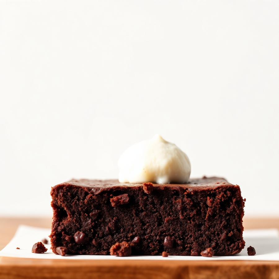 Brownie con helado